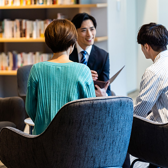 聞きたいことやご相談内容を事前に伝えられます。