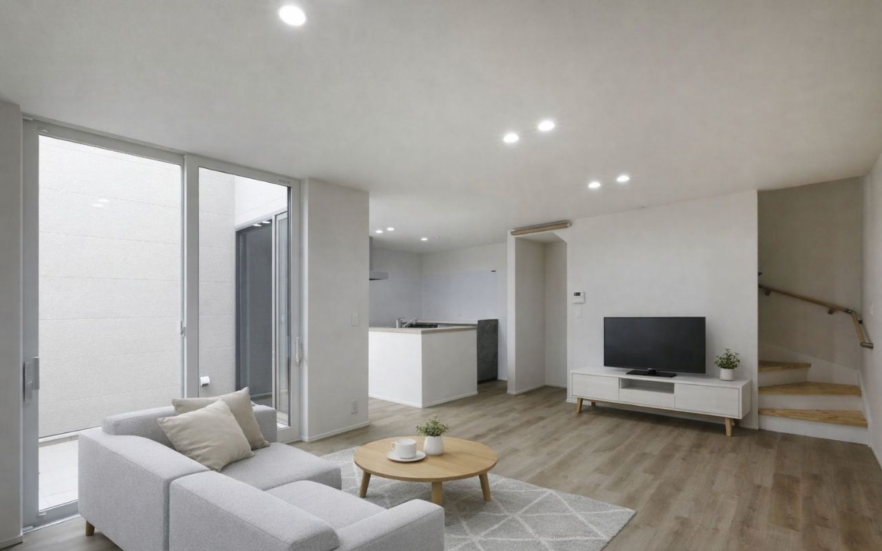 光が巡る落ち着いた住空間